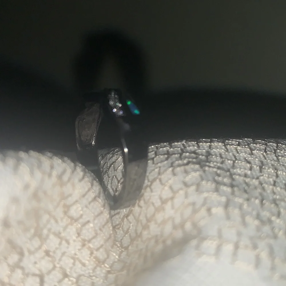 (2for$30)Zircon Black Infinity Ring - Picture 3 of 5